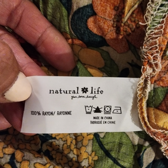 SOPHIA NATURAL LIFE MAXI FLORAL WRAP DRESS NWT SIZE MEDIUM - Picture 7 of 15